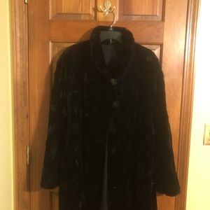 100% Real Fur - Sheared Mink 3/4 length coat